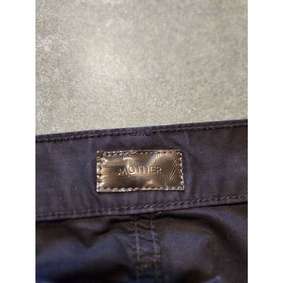 Mother The Looker Crop in Island Fever Black Pants Size 26 - Picture 5 of 6